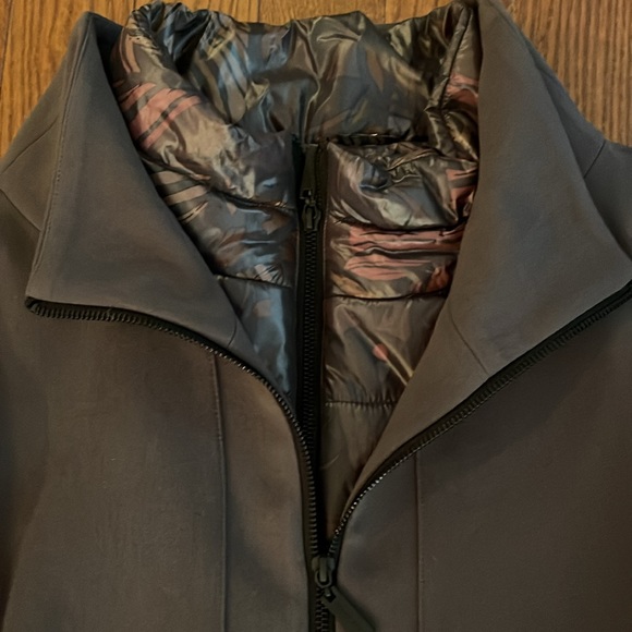 Amazing 2 Coats in One Like New slate gray Nikki Jones size M Coat Set - Picture 3 of 11